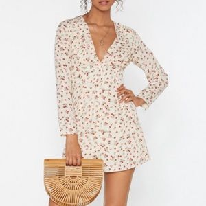 Vneck Floral Day Dress